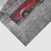  Retro Rustic Red Grey Boerderij Truck Tissuepapier (Detail)