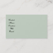 Retro rustieke lente appels bomen Mooie boomgaard Visitekaartje (Achterkant)