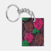 Retro-, rustig-, folk- sleutelhanger (Voorkant Links)