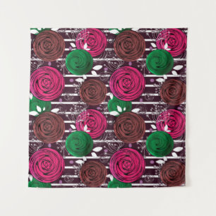 Retro-, rustig-, folk- wandkleed