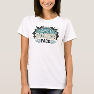 Retro RUSTIGE NUCHTERE GEZICHTSBEDENKING Custom Cr T-shirt