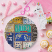 Retro Rusty-Borden Papieren Bordje (Feest)