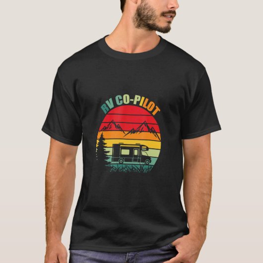 Retro  Rv Co Pilot Rv Adventures RvV T-shirt (Voorkant)