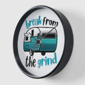 Retro RV Turquoise Klok (Hoek)