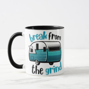 Retro RV Turquoise Koffiemok Mok