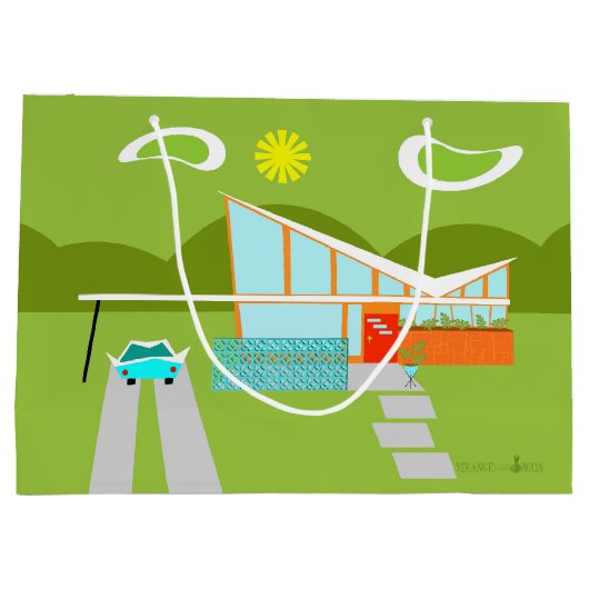 Rétro sac de cadeau de Chambre de Palm Springs (Dos)