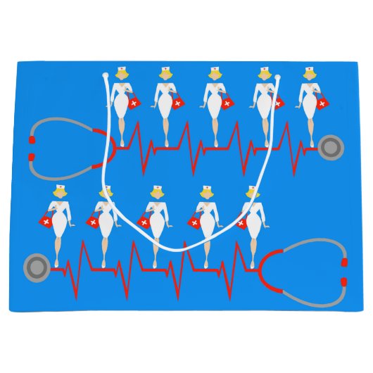 Rétro sac de cadeau d'infirmière (Devant)