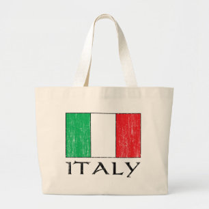 Rétro sac fourre - tout à drapeau de l'Italie