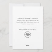 Retro Sage Boerderij Truck Christmas Corporate Feestdagenkaart (Achterkant)