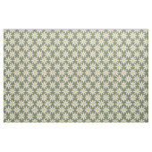 Retro Sage Green Daisies Floral Pattern Stof (Fat Quarter)