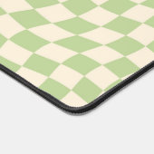 Retro Sage Green Wavy À damiers Motif (Coin)