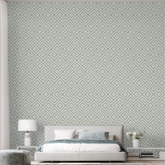 Retro Sage Groen Abstract geometrisch patroon Behang