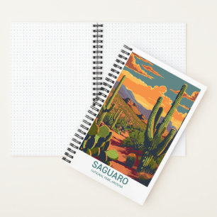 Retro Saguaro Pittoresque View Bullet Journal