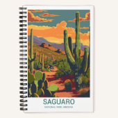 Retro Saguaro Pittoresque View Bullet Journal (Recto)