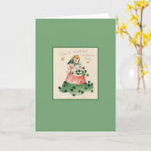 Retro Saint Patrick's Day Wenskaart Kaart (Gele Bloem)