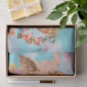 RÉTRO Saint-Valentin de PAPIER DE SOIE de SOIE (Cadeau)