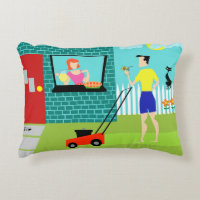 Rétro samedi matin coussin d'accent