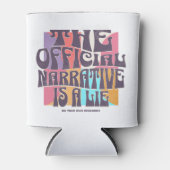 Retro samenzweringstheorie blikjeskoeler (Voorkant)