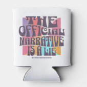 Retro samenzweringstheorie blikjeskoeler (Achterkant)