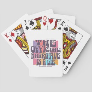 Retro samenzweringstheorie pokerkaarten