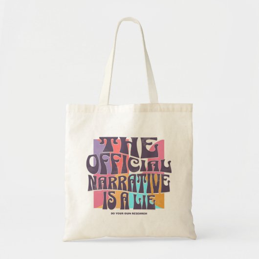 Retro samenzweringstheorie tote bag (Voorkant)