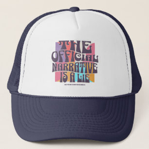 Retro samenzweringstheorie trucker pet
