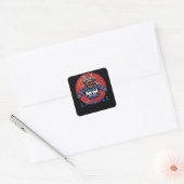 Retro Samurai Armor - Perfect Samurai Design Vierkante Sticker (Envelop)