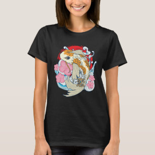 Retro Samurai Koi Vis Japans Karper Artwo T-shirt