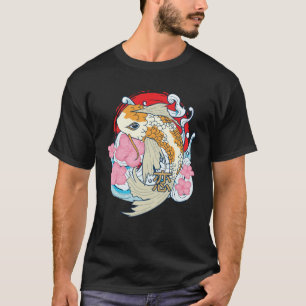 Retro  Samurai Koi Vis Japans Karper Artwo T-shirt