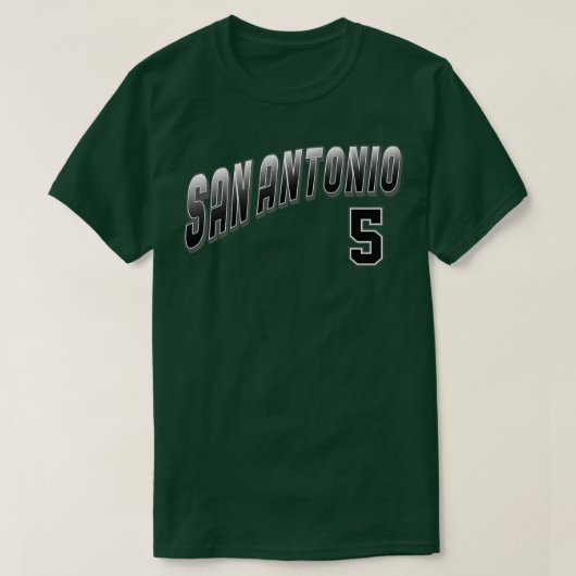 Retro San Antonio Nummer 3 T-shirt (Design voorkant)