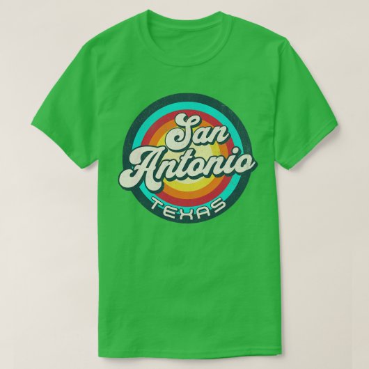 Retro San Antonio Texas 2 T-shirt (Design voorkant)