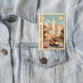 Retro San Francisco Button (Insitu)