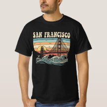 Retro San Francisco Golden Gate Bridge Zonsonderga