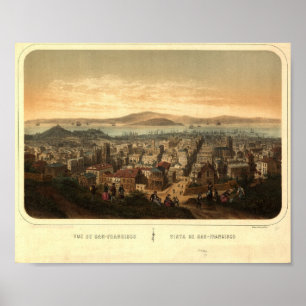  Retro San Francisco Map Poster