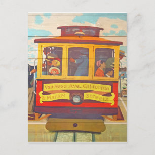 Retro San Francisco Reistoerisme Briefkaart