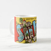 Retro San Jose Salutation Mug (Devant gauche)