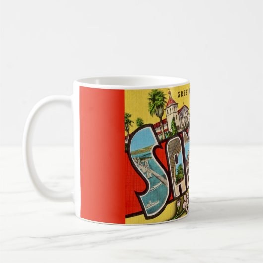 Retro San Jose Salutation Mug (Gauche)