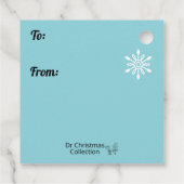 Retro Santa Bedankjes Labels (Achterkant)