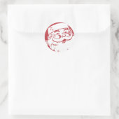 Retro Santa Believe Gift Label (Tas)