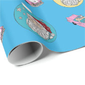 Retro-Santa Cadeaupapier (Rol Hoek)