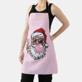 Retro Santa Christmas Blowing Bubble Schort (Insitu)