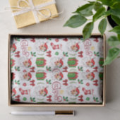 Retro Santa Christmas Tissue Papier (Geschenk)