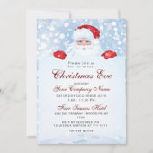  Retro Santa Claus Corporate Kerstmis Kaart (Voorkant)