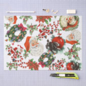 Retro  Santa Claus Holiday Gift Tissuepapier (Craft)