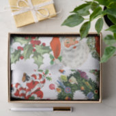 Retro  Santa Claus Holiday Gift Tissuepapier (Geschenk)