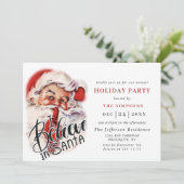 Retro Santa Claus kerstfeestdag Kaart (Staand voorkant)