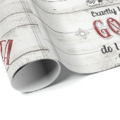 Retro Santa Claus Kerstmis Rustic Speciaal Cadeaupapier (Rol Hoek)