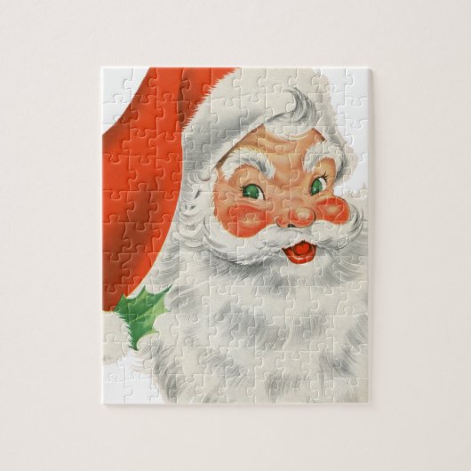 Retro Santa Claus Legpuzzel (Verticaal)
