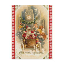 Retro Santa Claus Midnight Run met Kerstmis