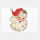  Retro Santa Clause kerstontkoppeling Inpakpapier Vel (Voorkant)